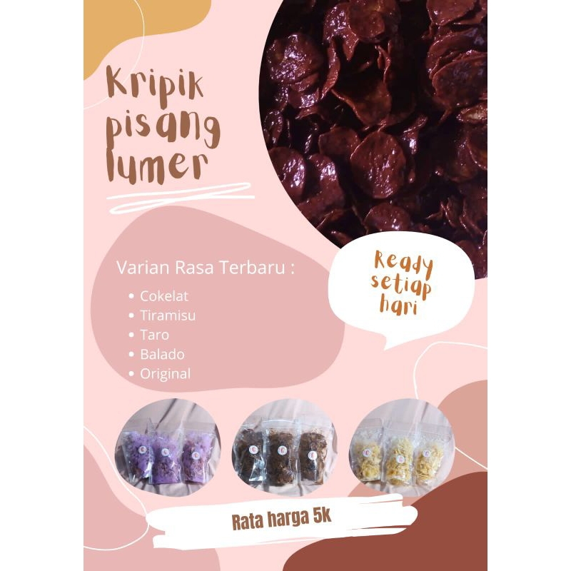 

KERIPIK PISANG COKLAT LUMER 100 GRAM