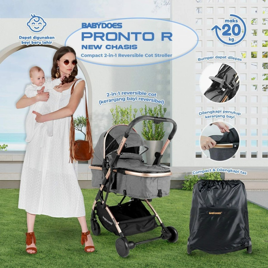Stroller Baby Does / BabyDoes Pronto R+ (Reversible) / Kereta Dorong Bayi
