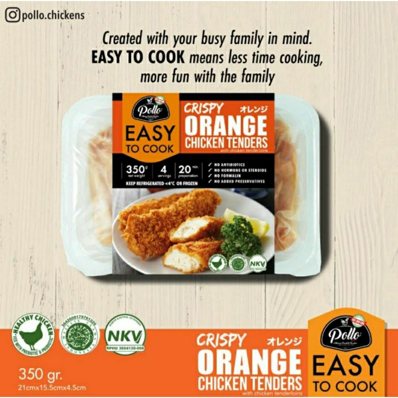 

Easy To Cook - Crispy ORANGE Chicken Tenders Pollo 350gr
