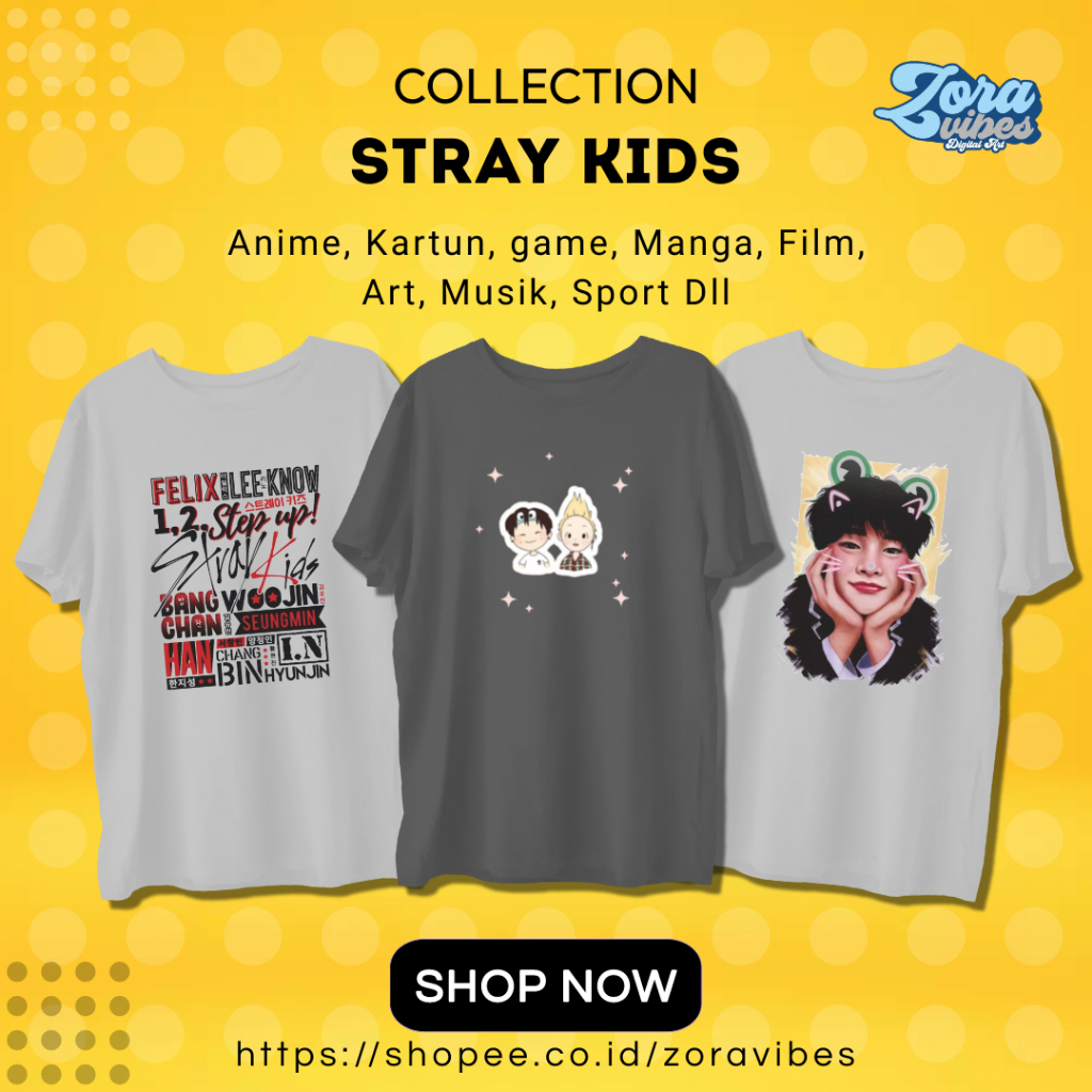 KAOS BAJU TSHIRT STRAYKIDS KPOP