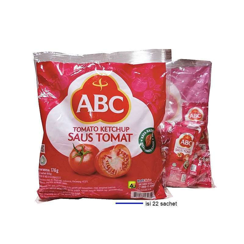 

ABC SAUS TOMAT 22 SACHET (176 GRAM) PAK