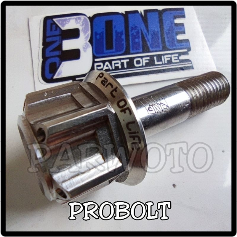 Baut L Stenlis Stainless Dudukan Pangkon Bawah Shock Skok Belakang Swing Arm Kaze W175 RX King Jupit