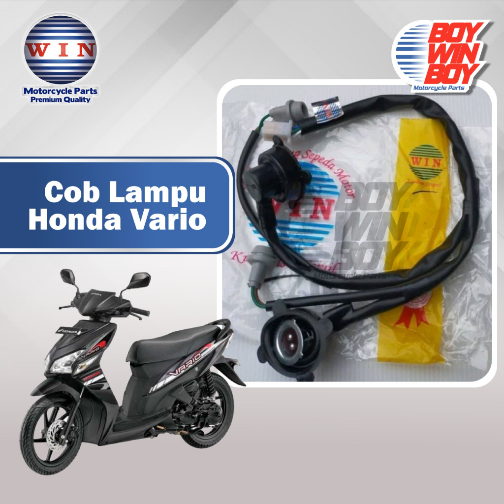 COB Lampu Vario Lampu Depan Honda Vario Merk WIN COB Lampu Depan Set Fitting Lampu Depan Honda Vario