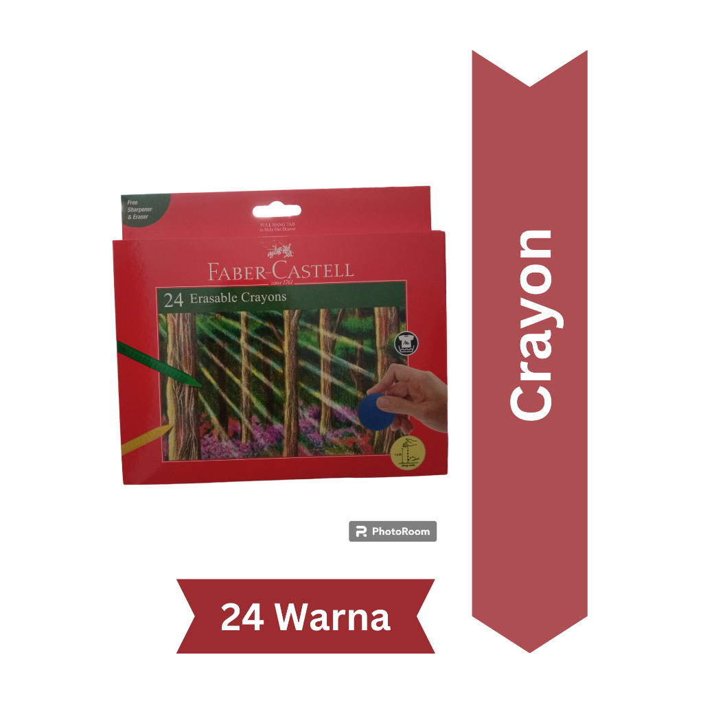 

Crayon Faber Castell - Erasable - 24 warna