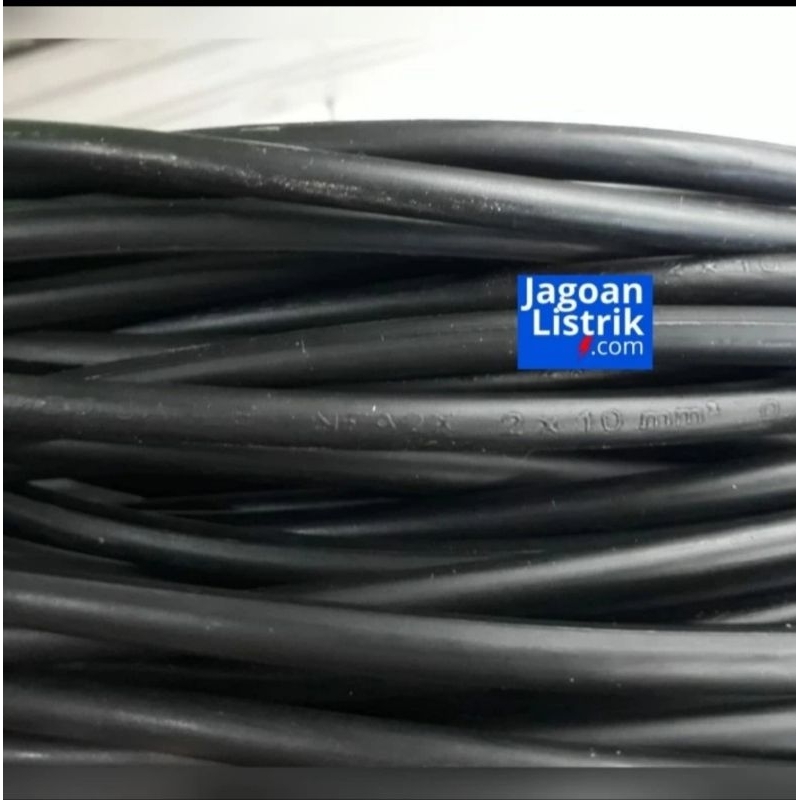 Mycoolcell Kabel Twisted Nfa2X 2X10 Mm Aluminium Jembo Kabel Pln / Sr / Nfa2X 2 X 10 Mm2 Jembo