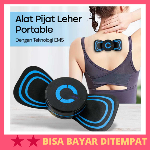 Alat Pijat Portable EMS Leher Neck Cervical Massager Stimulator / Alat Pijat Pijatan Pijit Pemijat R