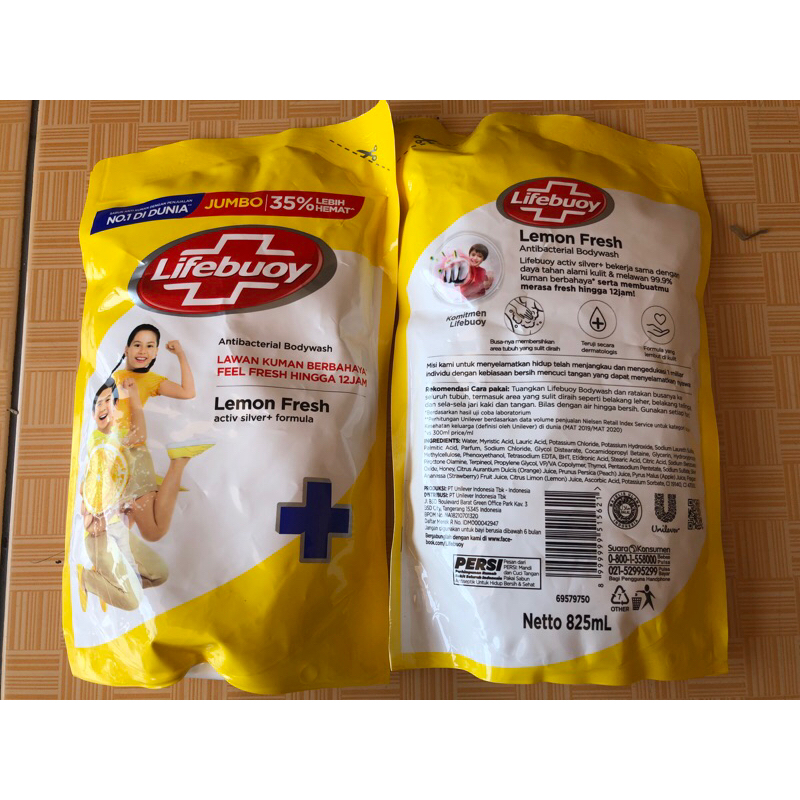 sabun cair LIFEBUOY 825ml kuning