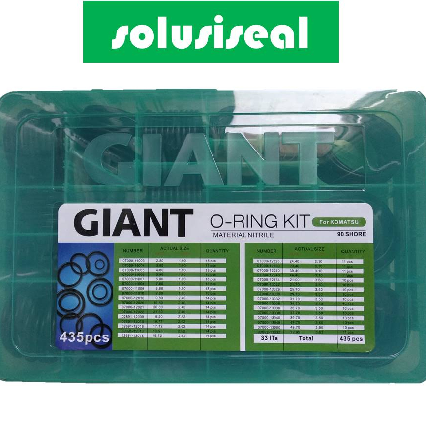 O-Ring Service Kit / Oring Box Komatsu GIANT NBR-90