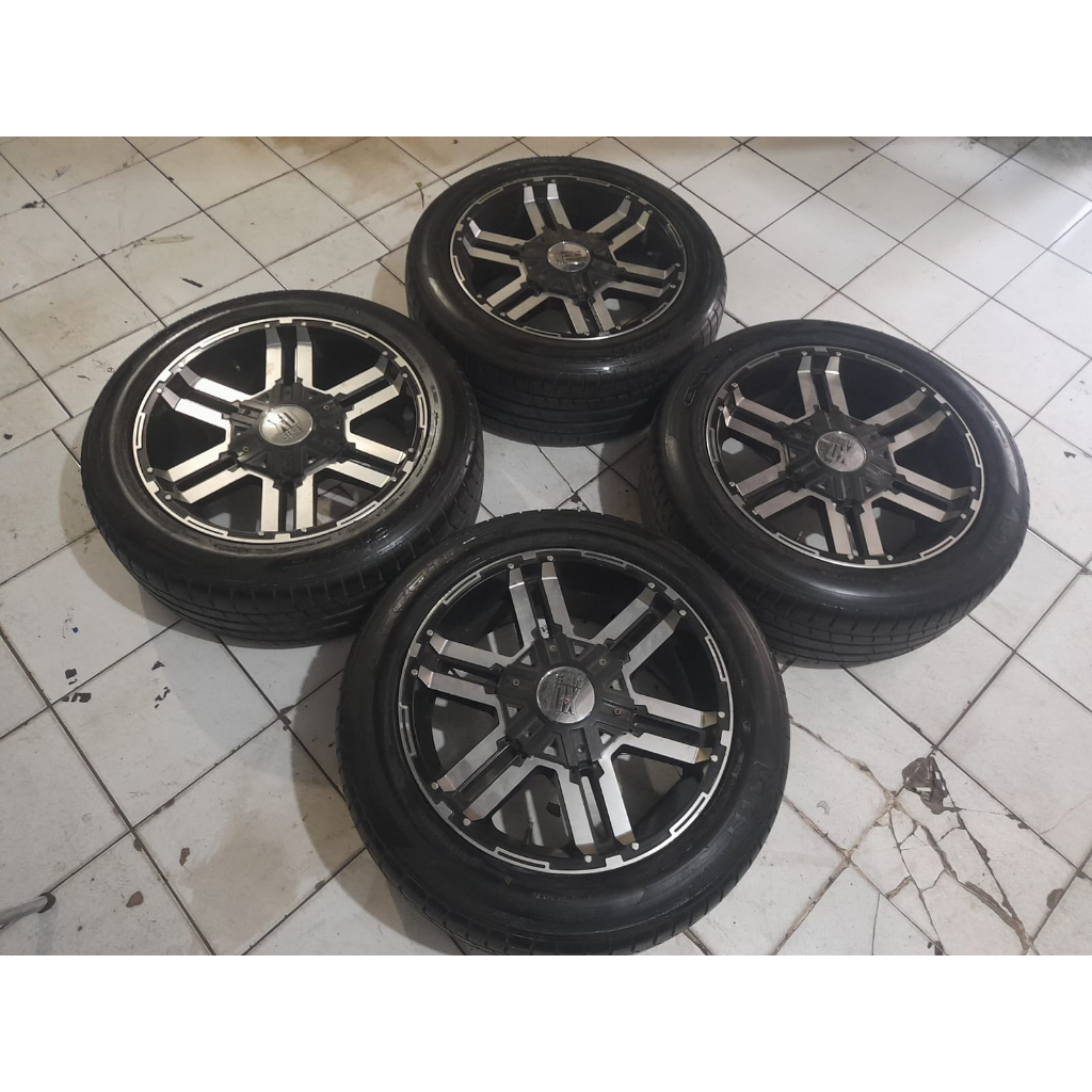 VELG BEKAS MOBIL RACING XD RING 20 PLUS BAN PCD 6X139 U/ PAJERO FORD 4X4 FORTUNER LEXSUS