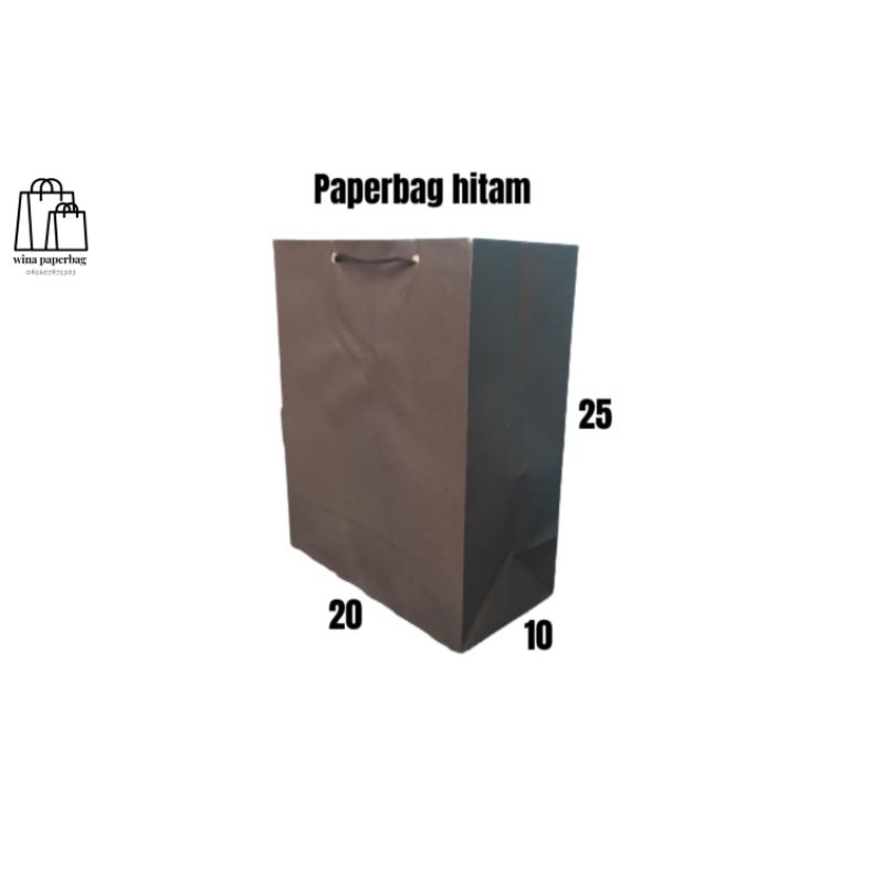 

PAPERBAG POLOS PAPERBAG HITAM 20×25