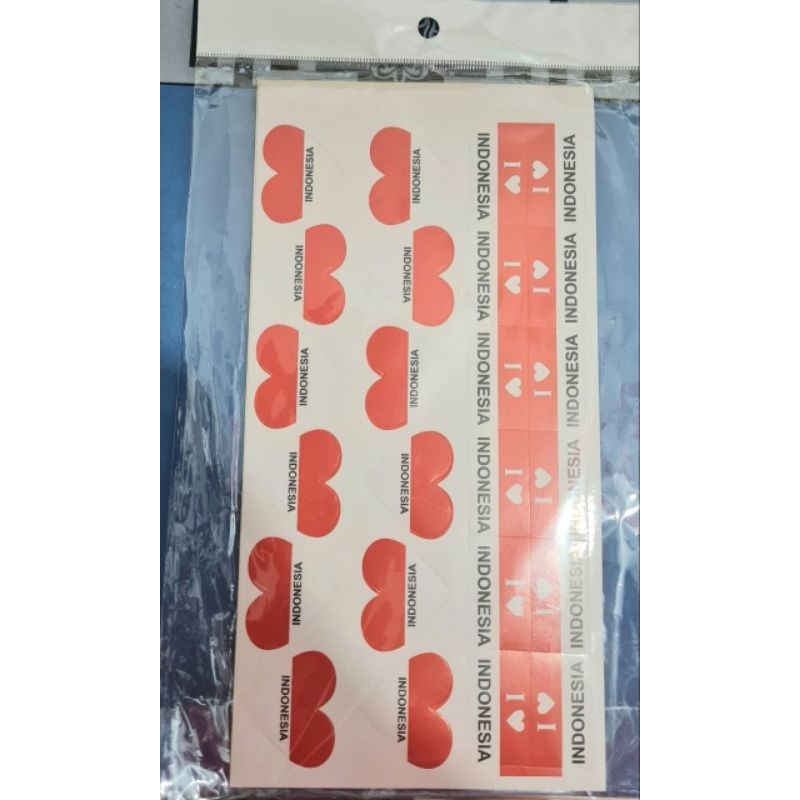 

Sticker Kertas Tempel Republik Indonesia/Stiker Tempel Pipi RI