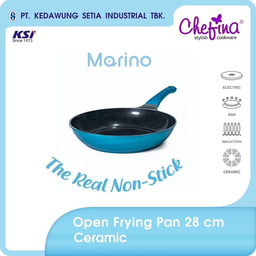 Kedawung Chefina Marino Frying Pan 28 cm Ceramic Coating MARINOOFP28CMCERAMIC