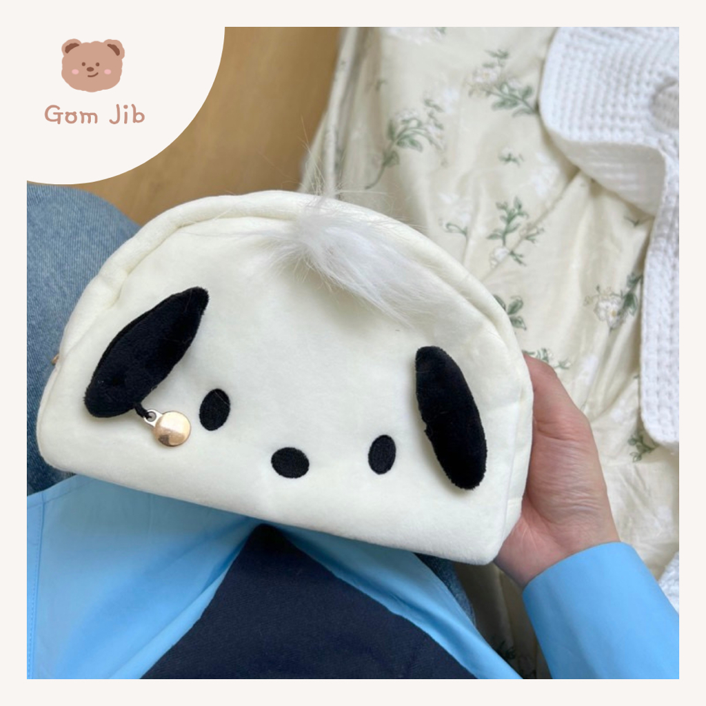 

Cute Doggy Pouch / Pochacco Pencil Case / Tempat Pensil / Kotak Pensil / Tempat Kosmetik Makeup Korea GOM JIB
