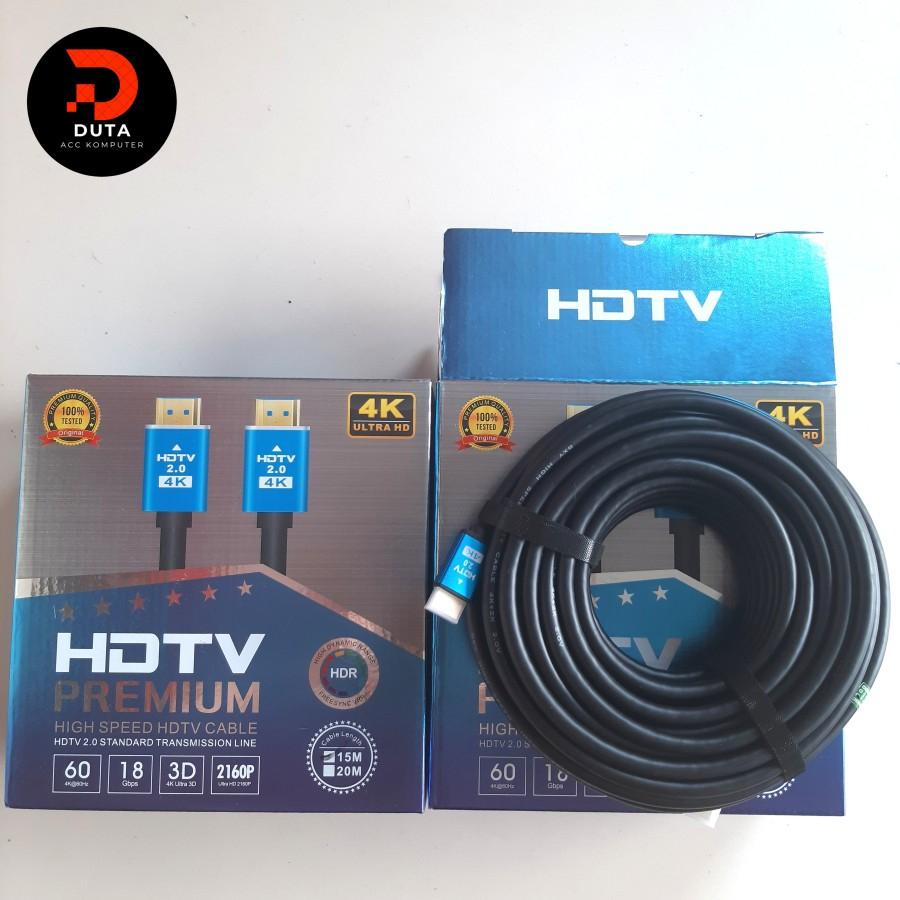 Kabel HDMI 4K 15M / 15 Meter Eyota UHD High Speed HDTV Premium Original 100%