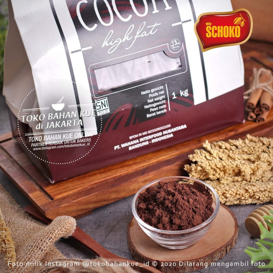 

Schoko - Pure Cocoa Powder BP 19/21 100gr High Fat Cokelat Bubuk Murni Kakao Coklat