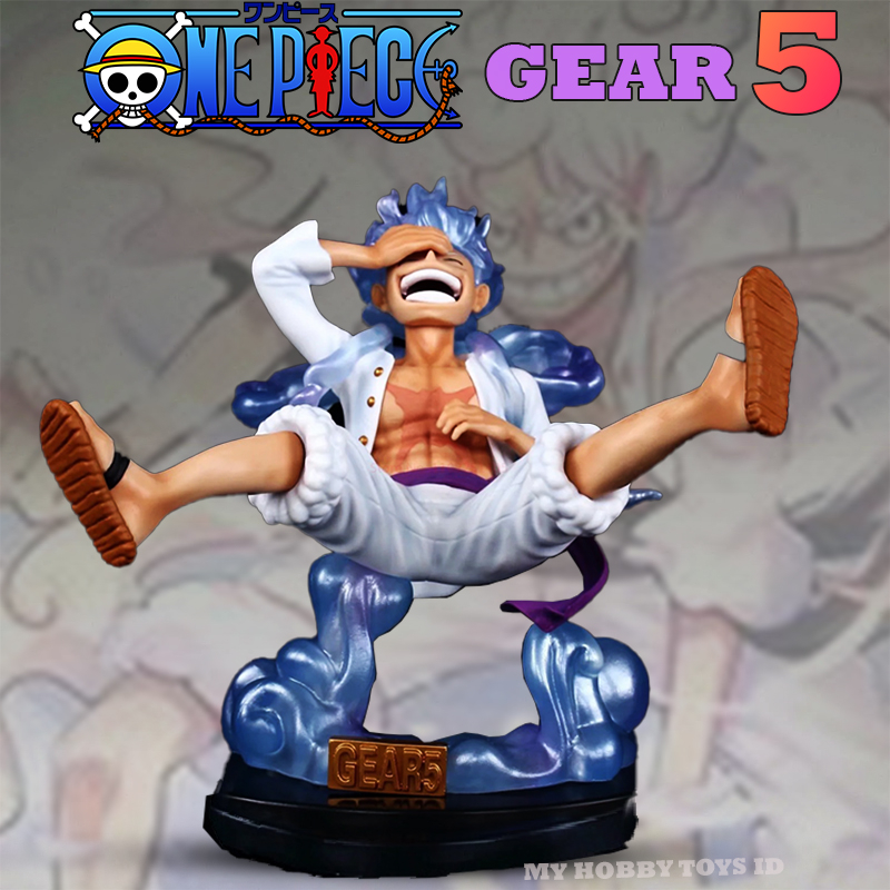 Mainan Anak Laki Laki Action Figure Karakter Anime One Peace Gear 5 Miniatur Statue Superhero Luffy 