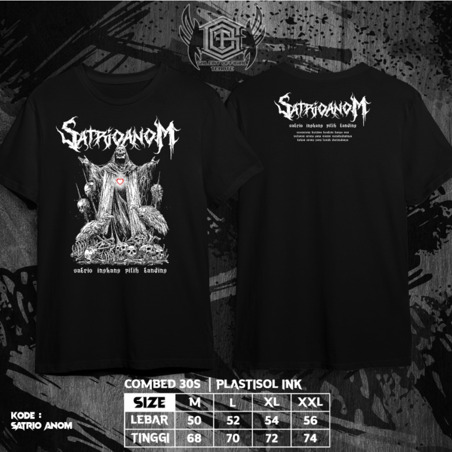 Kaos Satio Anom Psht Plastisol Ink