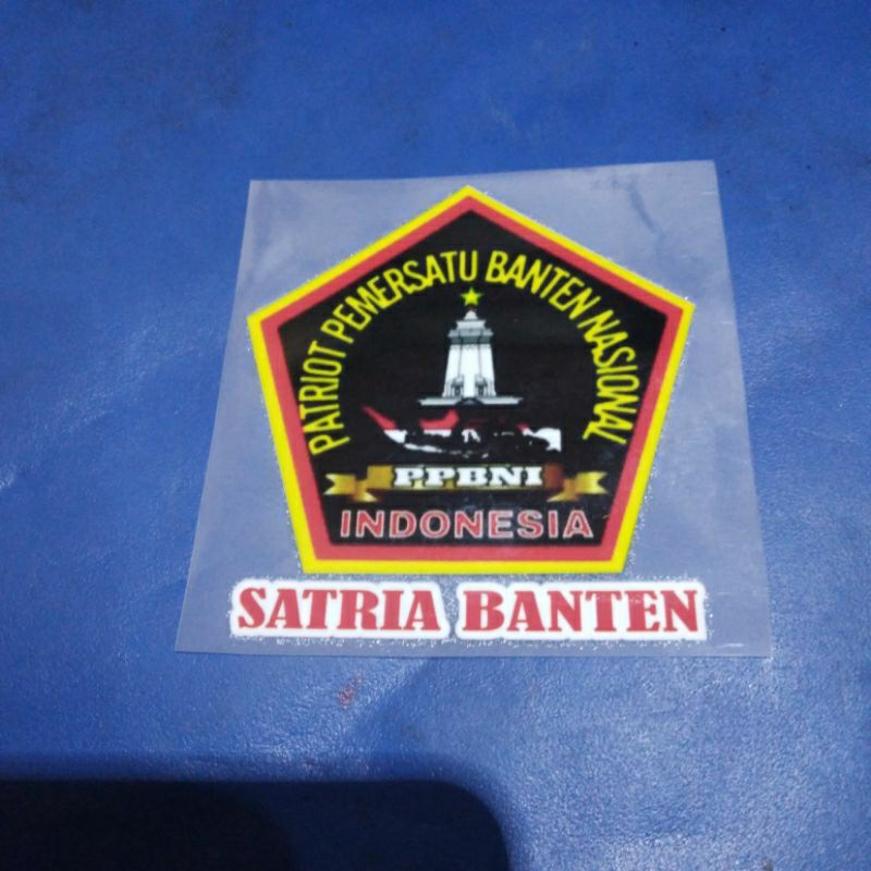 

stiker sablon kaos logo satria banten isi 3 pcs