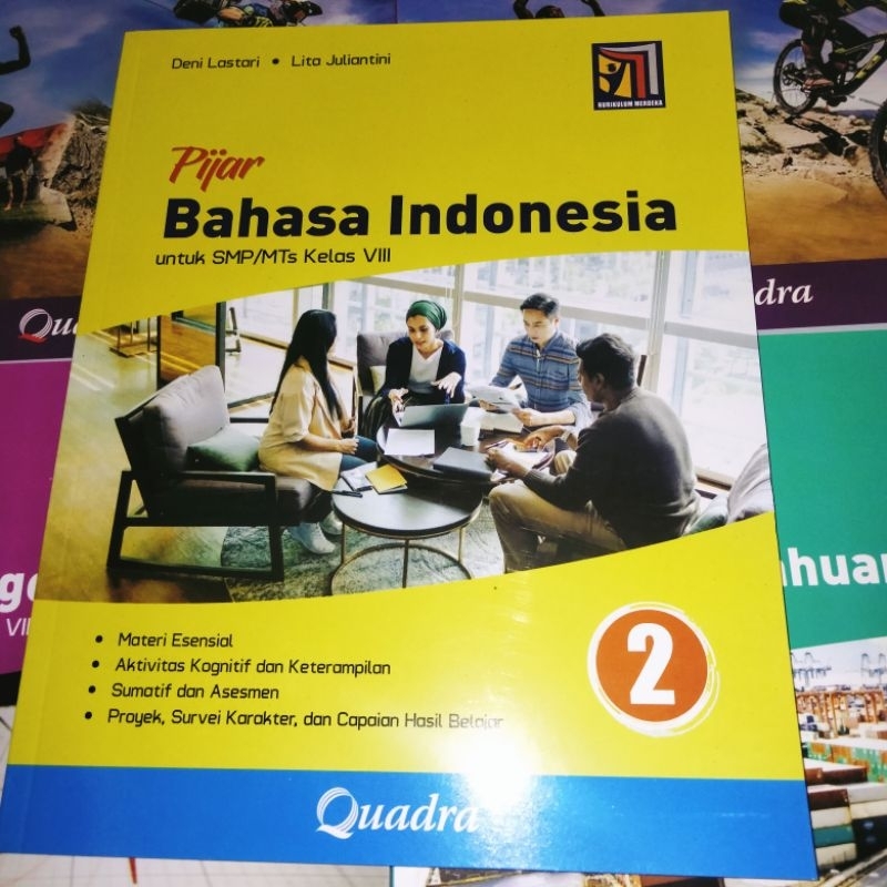 Buku Quadra Pijar Bahasa Indonesia Kelas 8 Kurikulum Merdeka