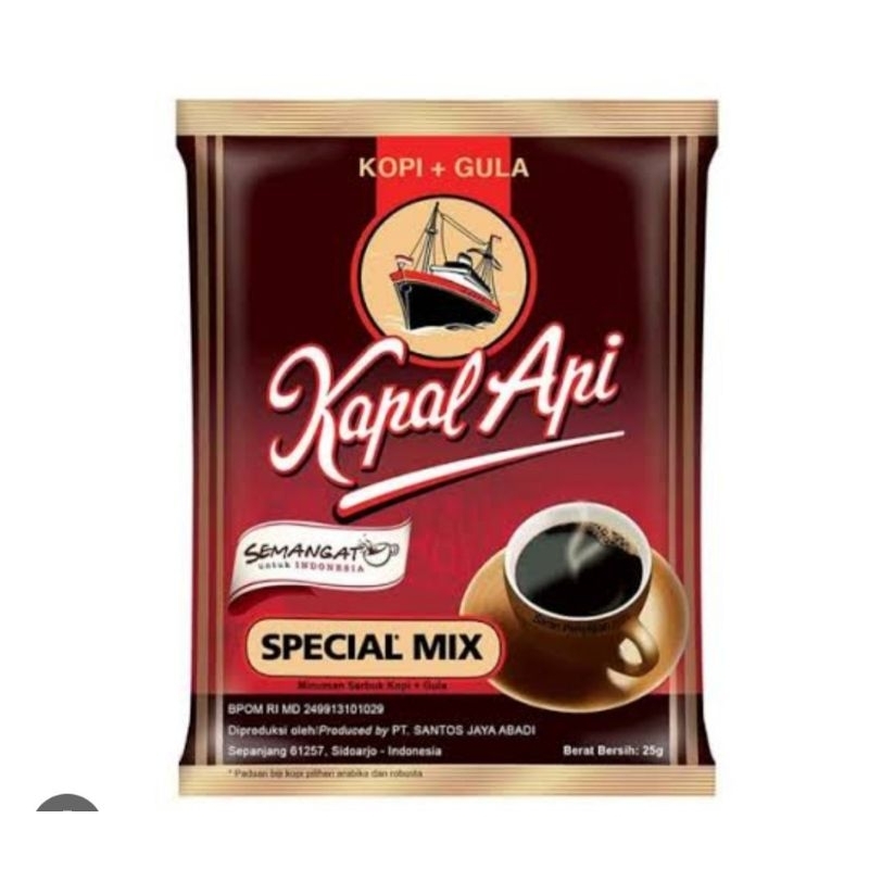 

Kapl Api Special Mix 25gr 1 Renceng ( isi 10 Sachet )