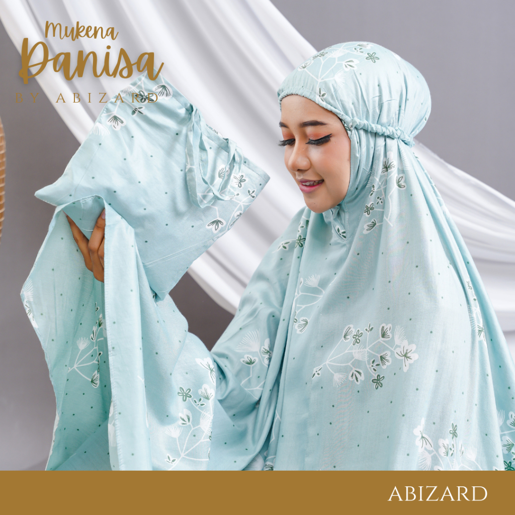 ABIZARD Mukena Rayon Standart Dewasa Motif DANISA Free Tas Termurah