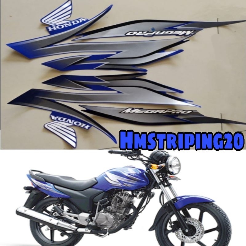STRIPING STIKER LIS BODY MEGAPRO PRIMUS 2009 BIRU MP PRIMUS BIRU