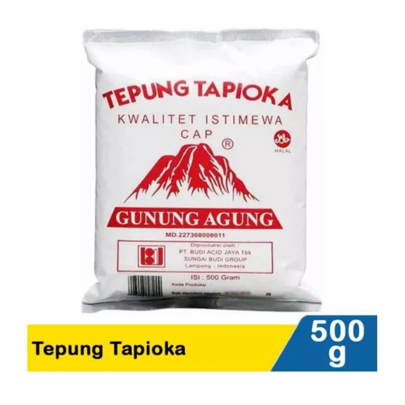 

Tepung Tapioka Gunung Agung 500gt