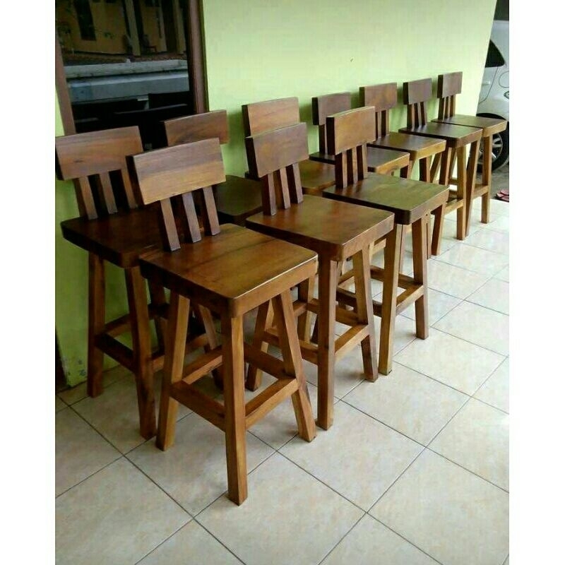 Kursi Cafe Bar Kayu Trembesi