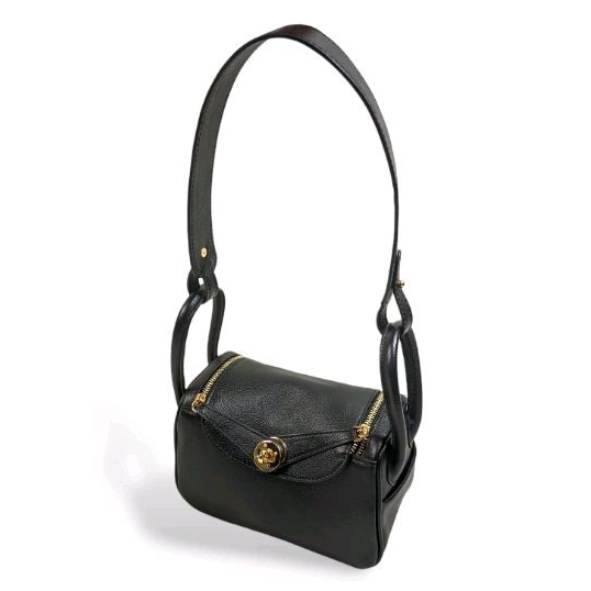 Lindy Bag Ukuran 20 Hitam/ Tas Selempang Wanita Kulit Sapi Asli Kualitas Premium