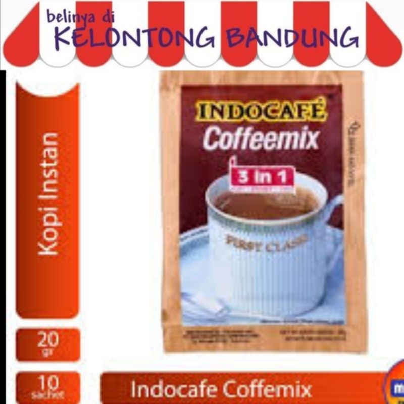 

Indocafe Coffeemix Kopi Cofemix Indo Cafe Sachet per Renceng Renteng Gantung