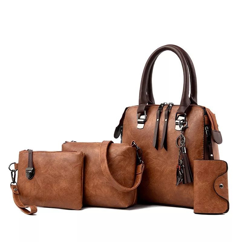 TAS HANDBAG PESTA WANITA 4 IN 1 TERBARU, TAS BERANAK, TAS LENGKAP, JX 108 (JT819624 BQ2445 LT 1496)