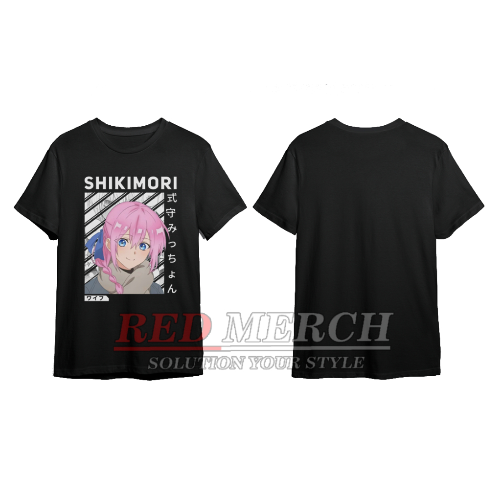 Baju wanita Motif anime / kaos pria senpai shikimori peeker
