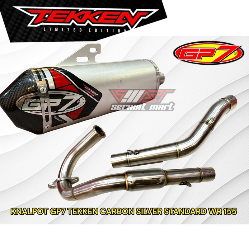 KNALPOT GP7 TEKKEN CARBON SILVER STANDARD WR 155 KNALPOT GP7 4.1 SERIES WR 155