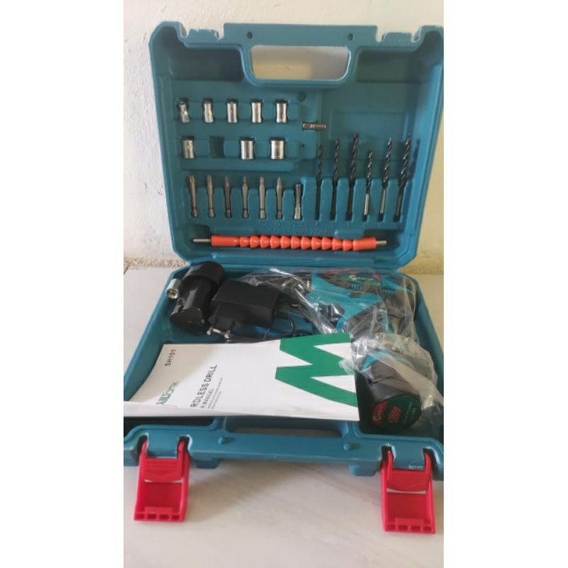 Original Mailtank SH 191 Mesin Bor Batrey Cordless Drill 12 V Mailtank