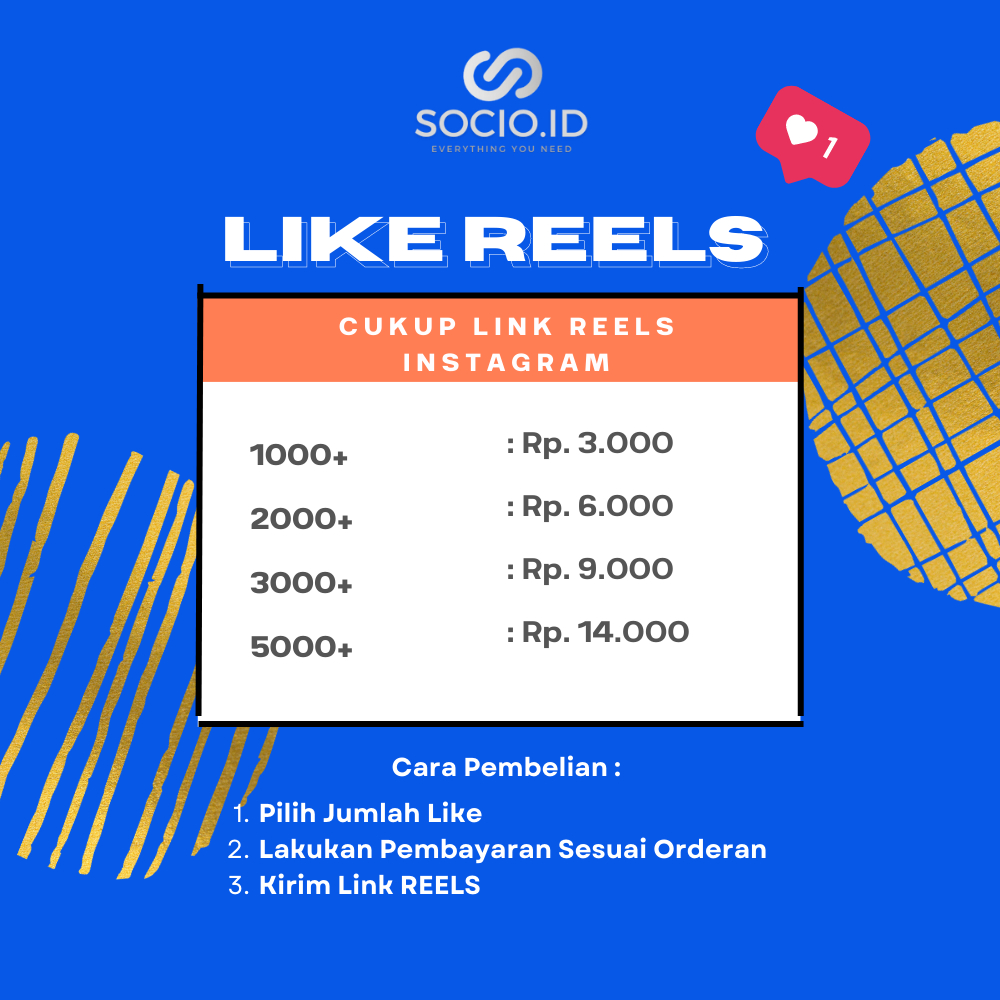 PROMO LIKE REELS IG PROSES CEPAT