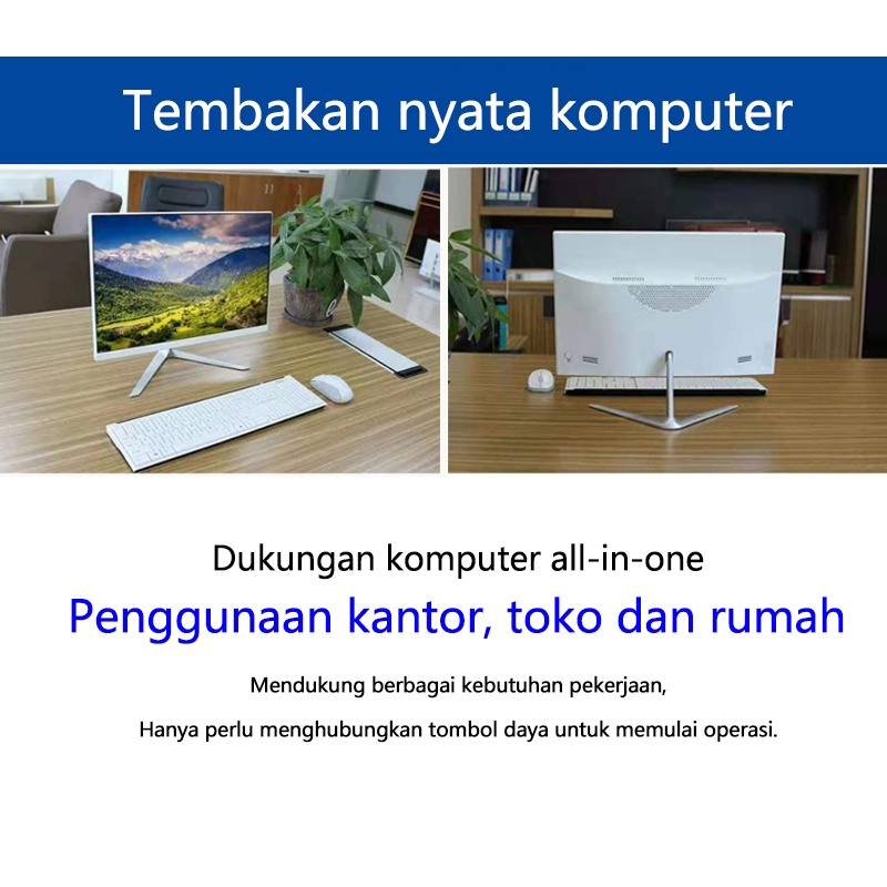 Komputer All-in-One Baru: Kinerja Optimal untuk Kerja dan Bermain - Intel Core i3, RAM 8GB/16GB + SSD 256GB/512GB, Layar 22/24 Inci, Windows 10-5