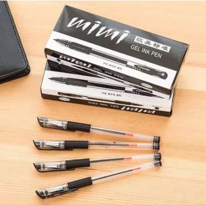 

1 pcs pulpen gel tinta hitam murah meriah