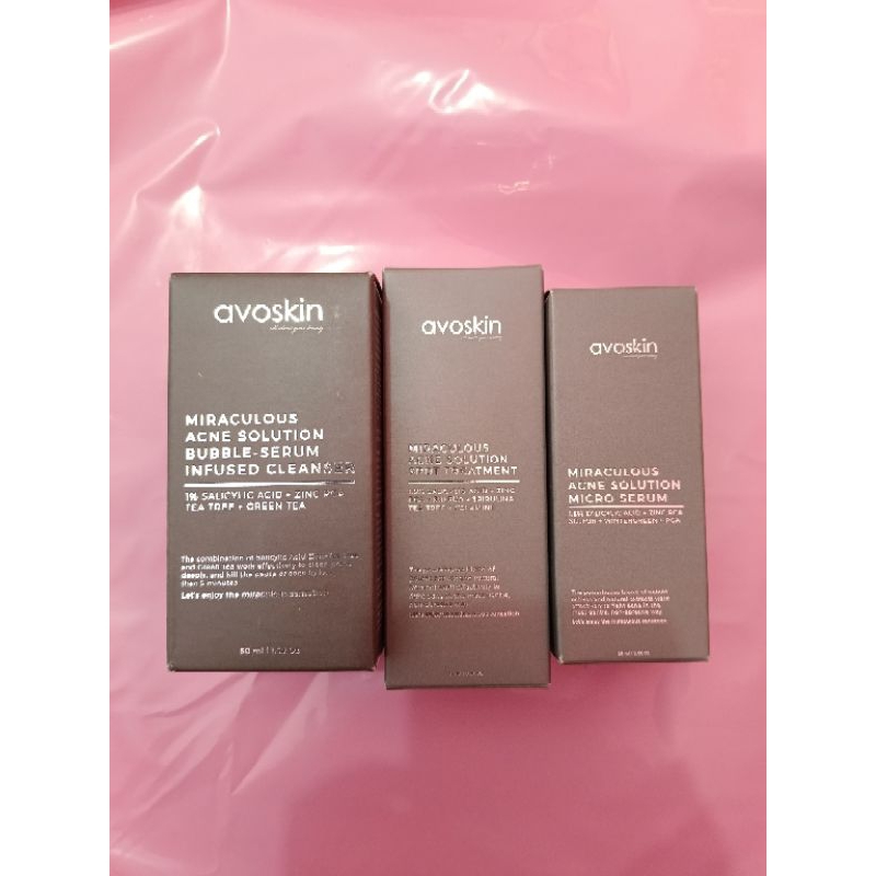 Avoskin Paket Skincare Miraculous Acne Solution 3pcs