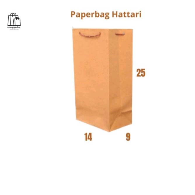 

PAPERBAG POLOS COKLAT 14×25 TAS KERTAS