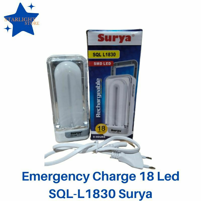 Emergency Charge Lampu Cas Mini 2207 1830 Surya