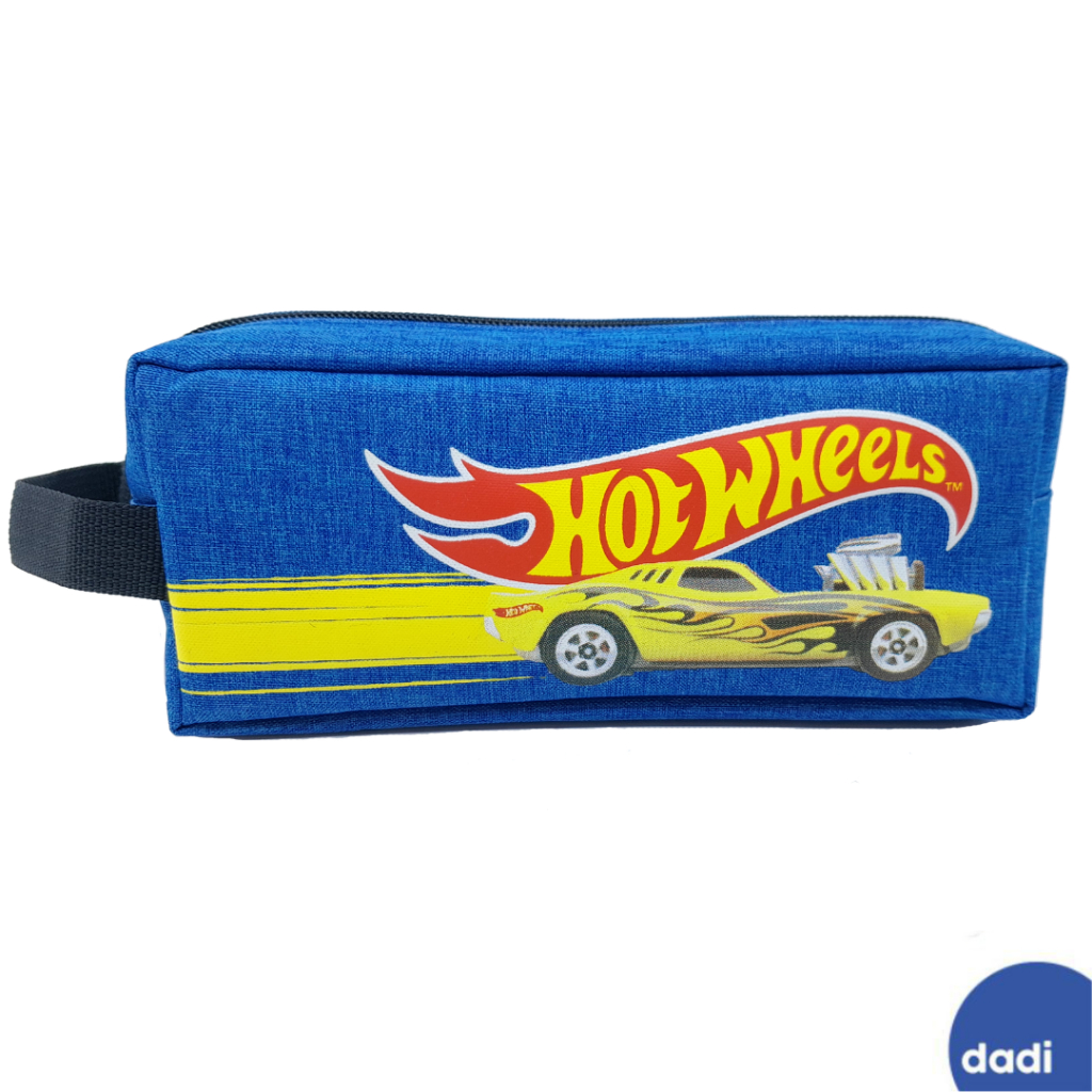 

Dadi - Hot Wheel Pencil case Car Yellow 1 Zipper / Tempat pensil anak / Tempat Alat Tulis