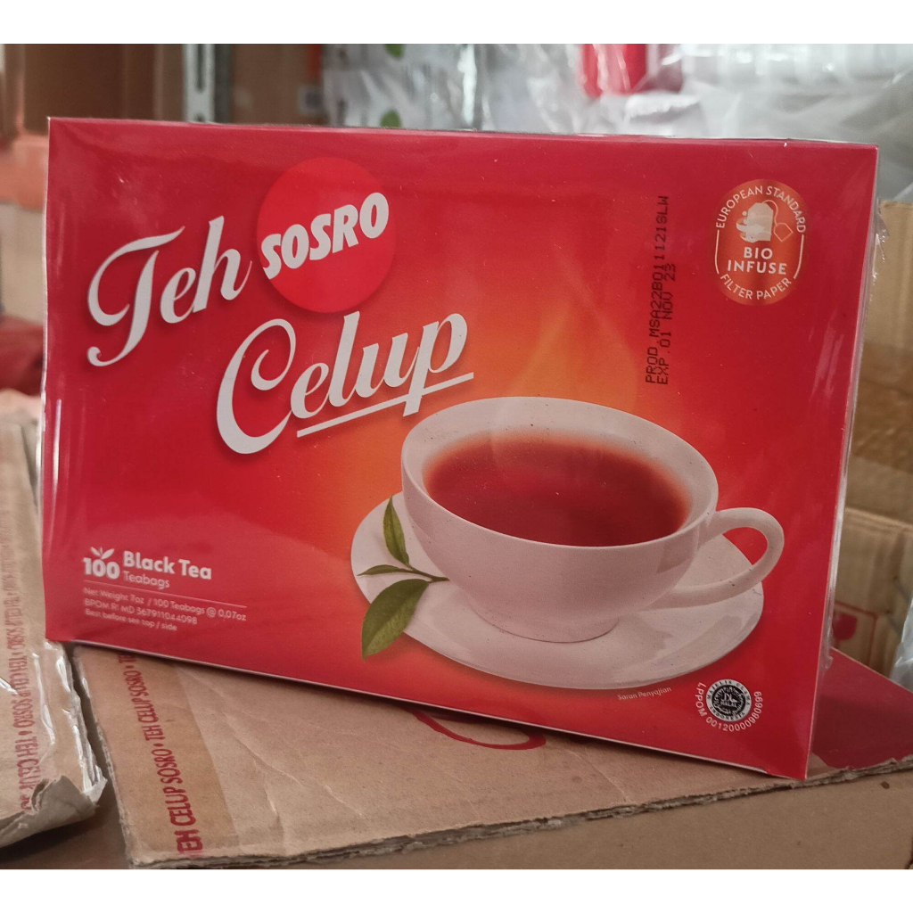 

TEH SOSRO CELUP ISI 100 SACHET @2 GRAM TEH ASLI