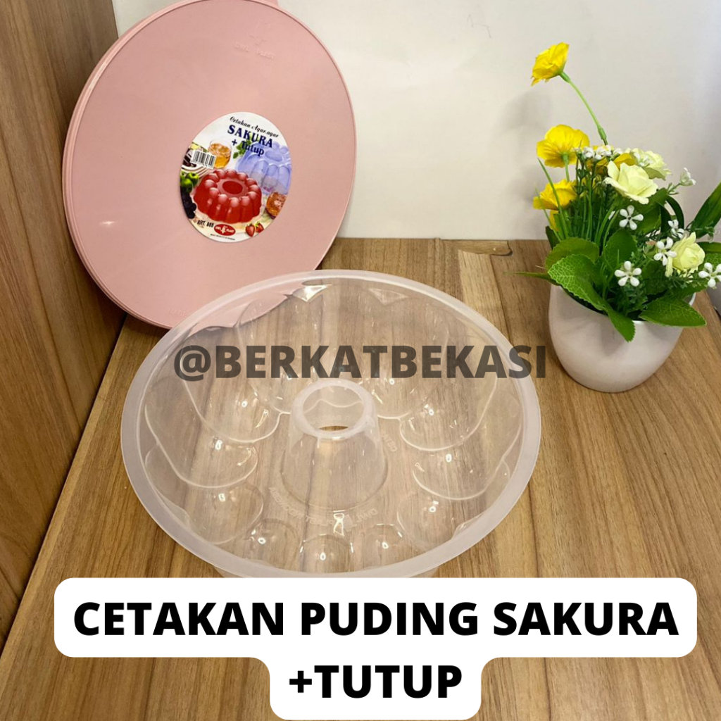 CETAKAN PUDING SAKURA+TUTUP