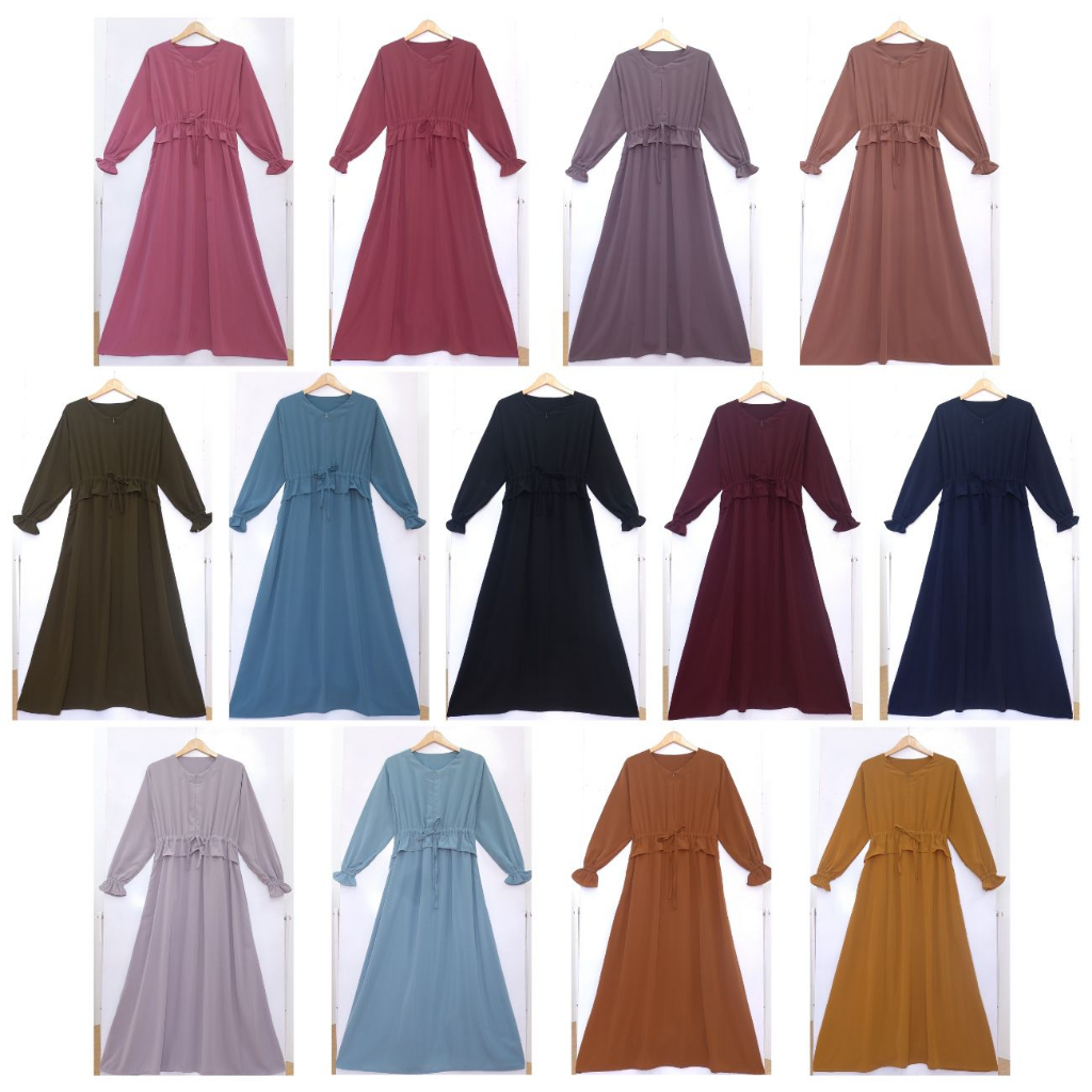 Gamis Polos Wolfis Tsamara