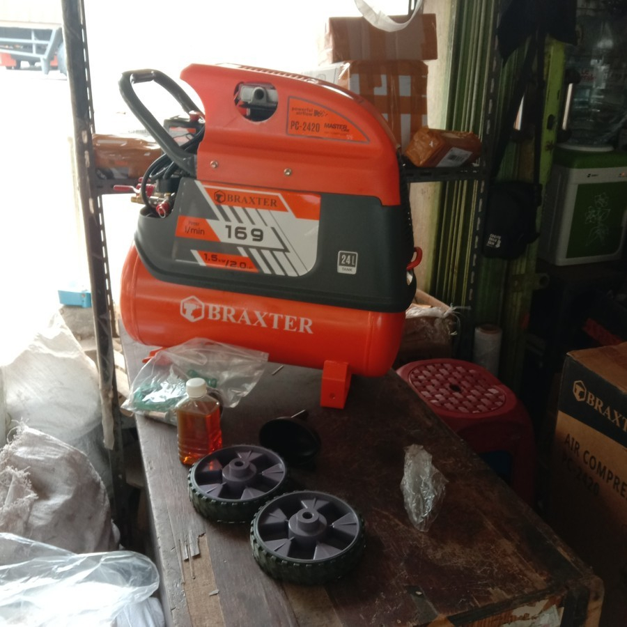 Mesin Kompresor Angin Listrik BRAXTER 2 HP 24 Liter PC-2420 BRAXTER