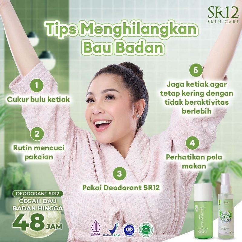 Deodorant SR12 Deo premium Deo regular Deo nagita slavina Penghilang bau badan bau kaki bau sepatu b
