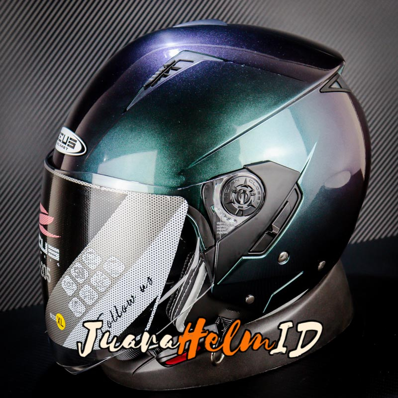 ZEUS HELM ZS 205 SOLID / CHAMALEON PURPLE / ZS205 HALF FACE