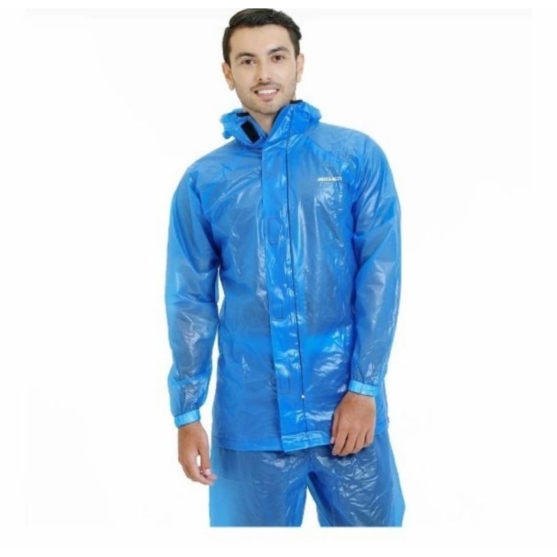Eiger Squadron Raincoat Rainsuit Jas Hujan Mantel Motor Stelan Original