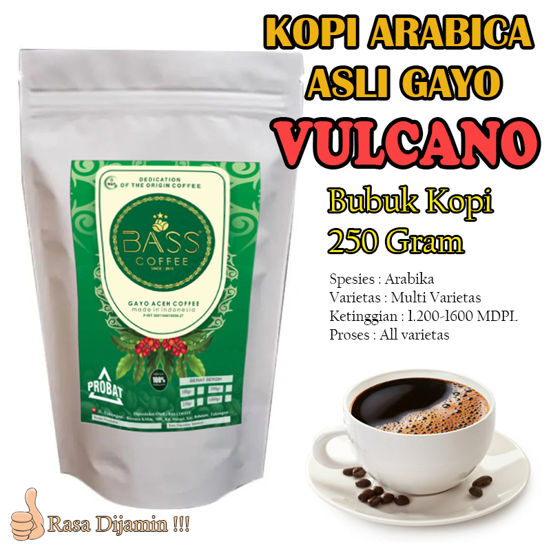 

Kopi Arabica Gayo - Vulcano - Bubuk 250g