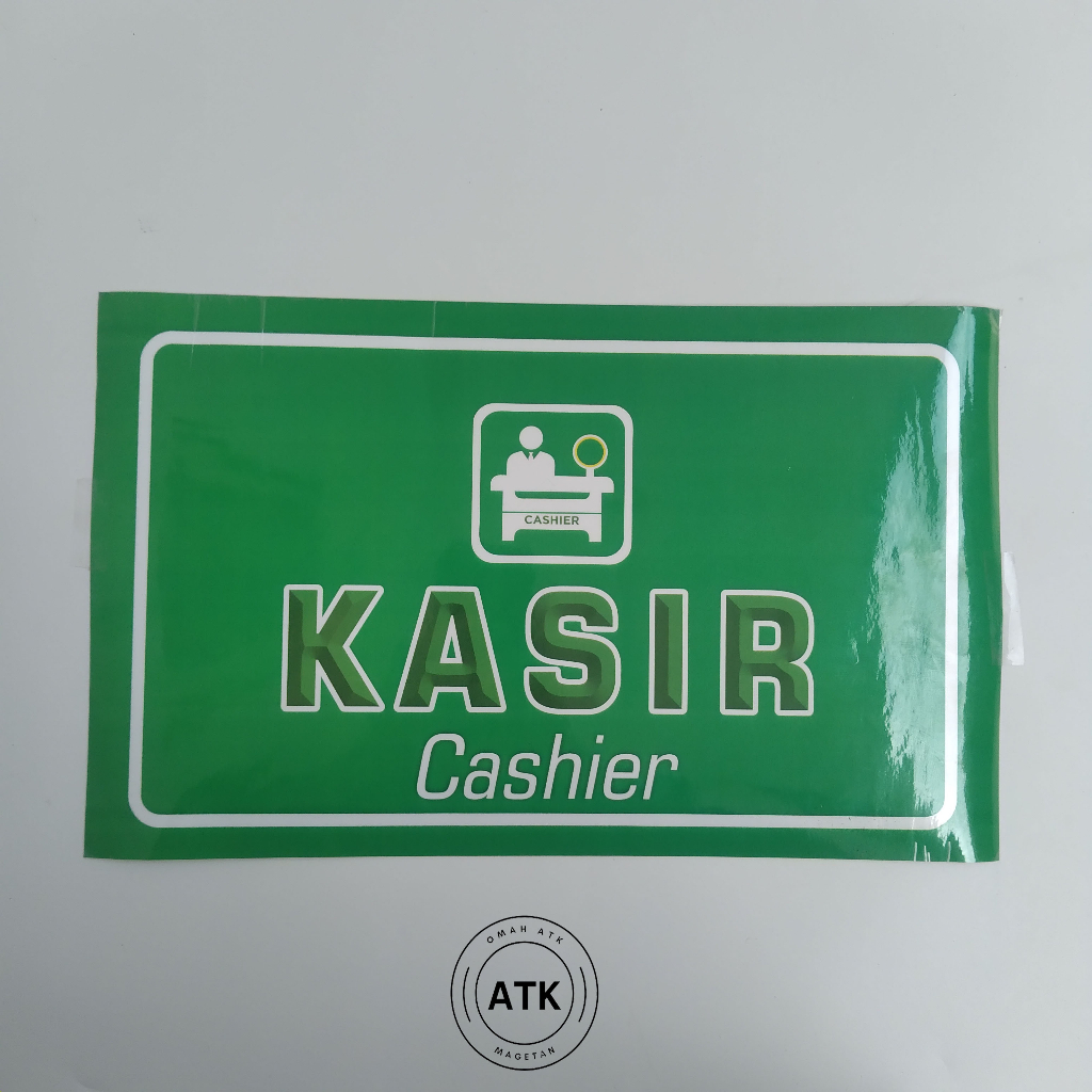 

Stiker Tanda Kasir - Cashier - Stiker Vinyl